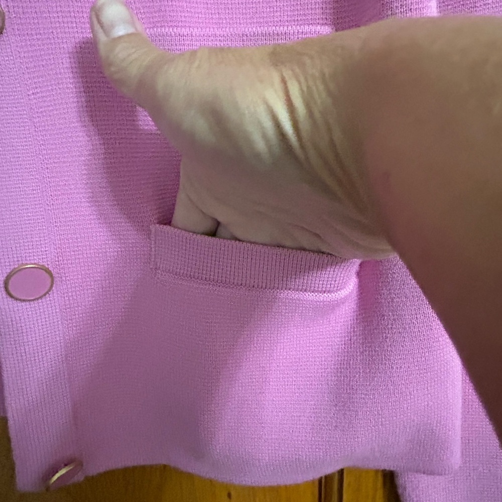 Talbots Button Down Sweater With Two Front Pocket… - image 2